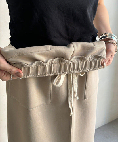 棉質箱型修身半身裙