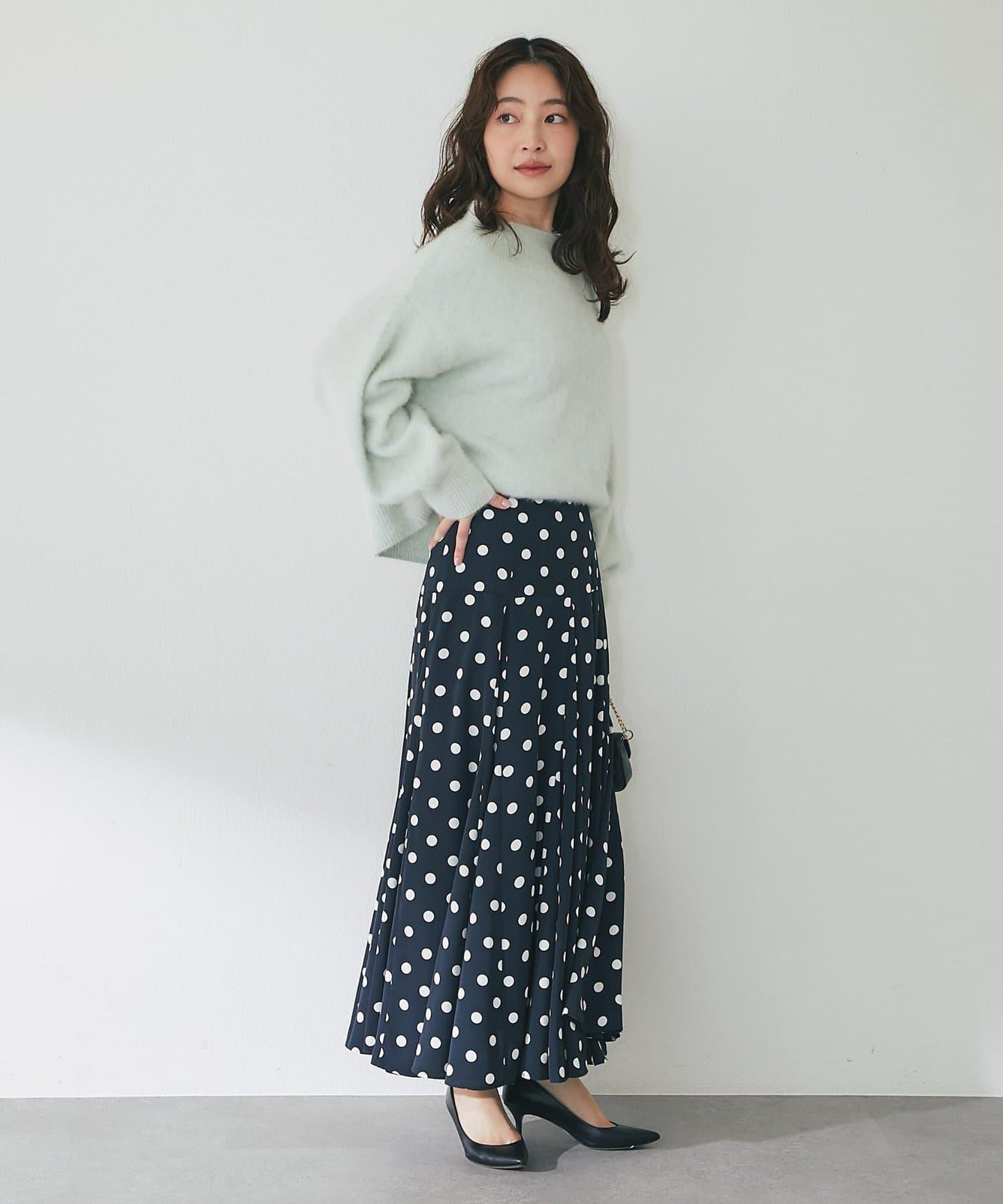 【3尺碼可選】波點拼接傘裙