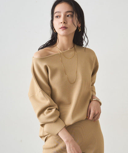 全針織船領毛衣