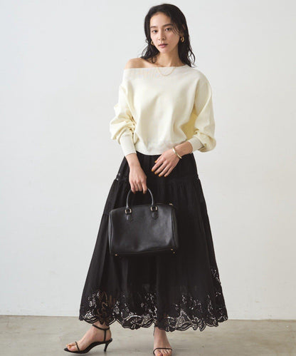 蕾絲層疊半身裙