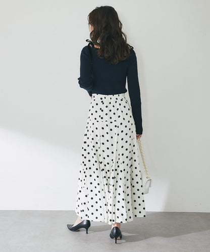 【3尺碼可選】波點拼接傘裙