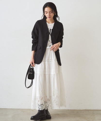 蕾絲層疊半身裙