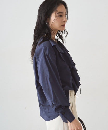 荷葉邊領口襯衫