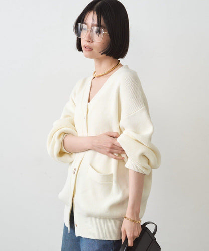 金色針織開衫