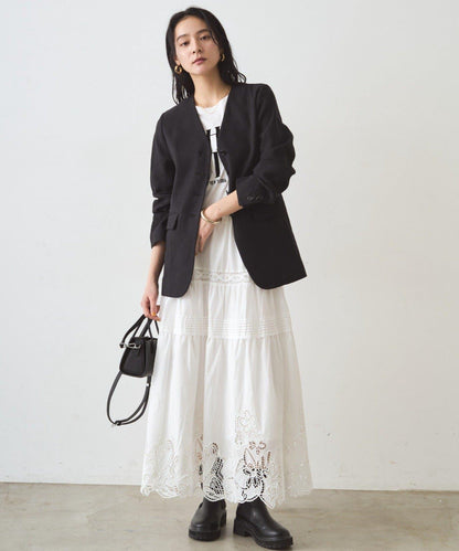 蕾絲層疊半身裙