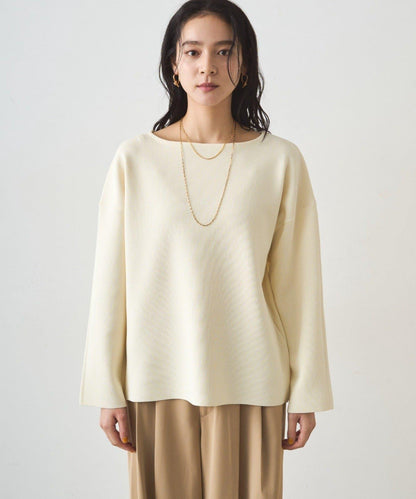 全針織船領毛衣