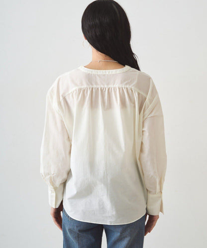 荷葉邊領口襯衫