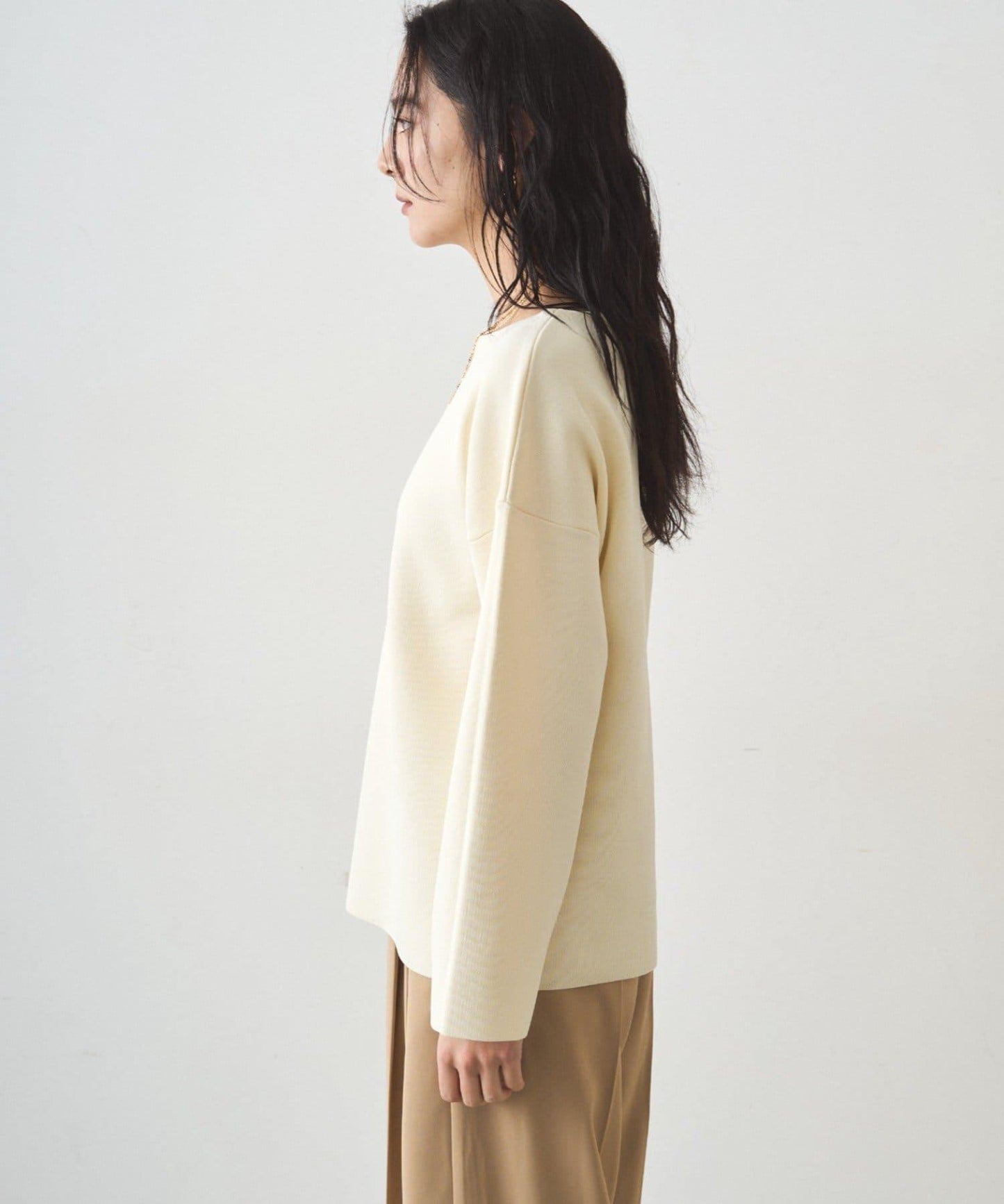 全針織船領毛衣