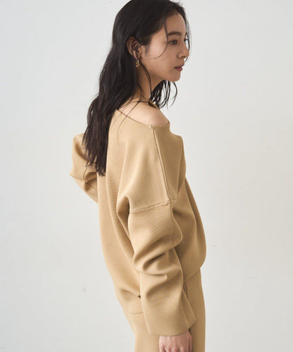 全針織船領毛衣