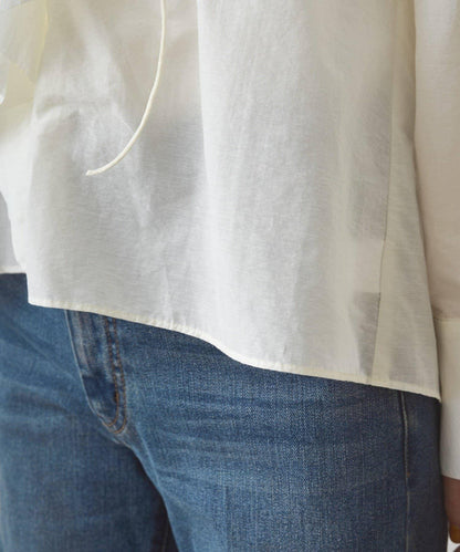 荷葉邊領口襯衫