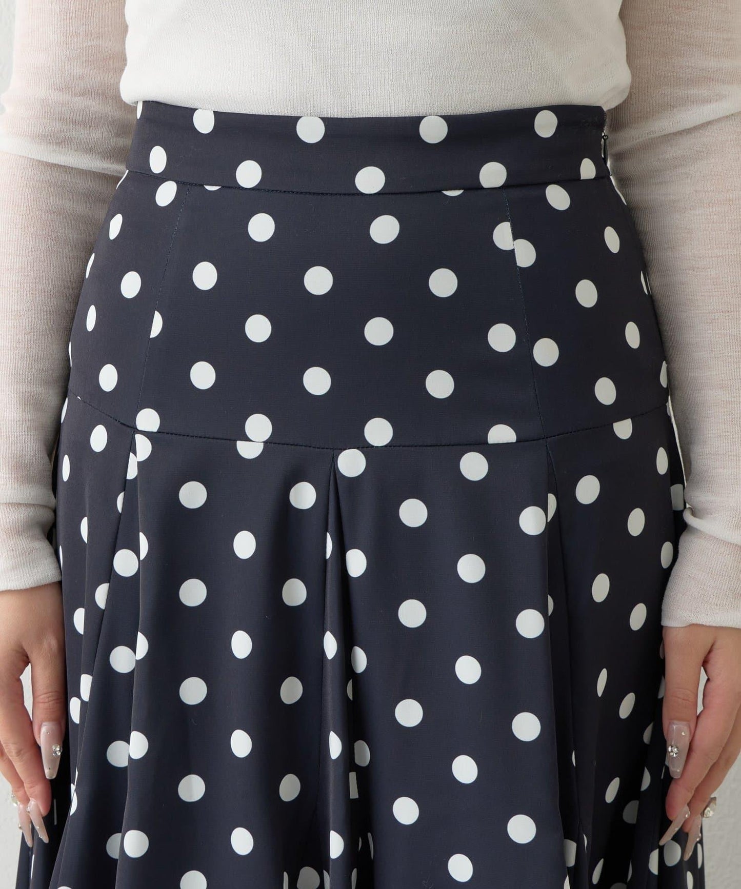 【3尺碼可選】波點拼接傘裙