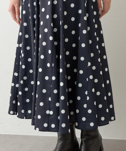 【3尺碼可選】波點拼接傘裙