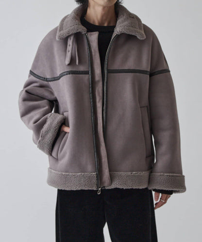 仿麂皮絨夾克