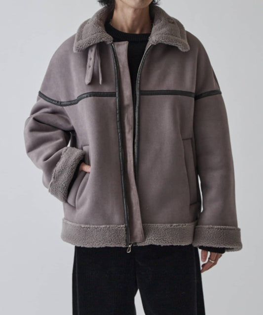 仿麂皮絨夾克
