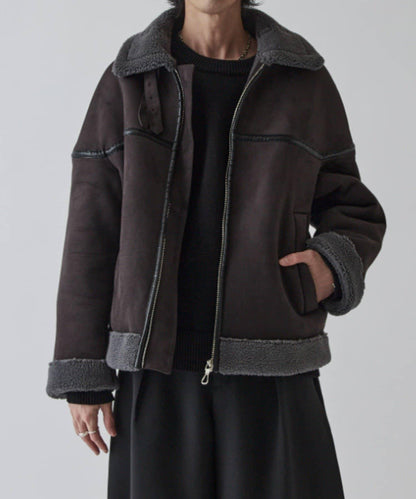 仿麂皮絨夾克