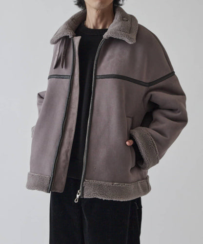 仿麂皮絨夾克