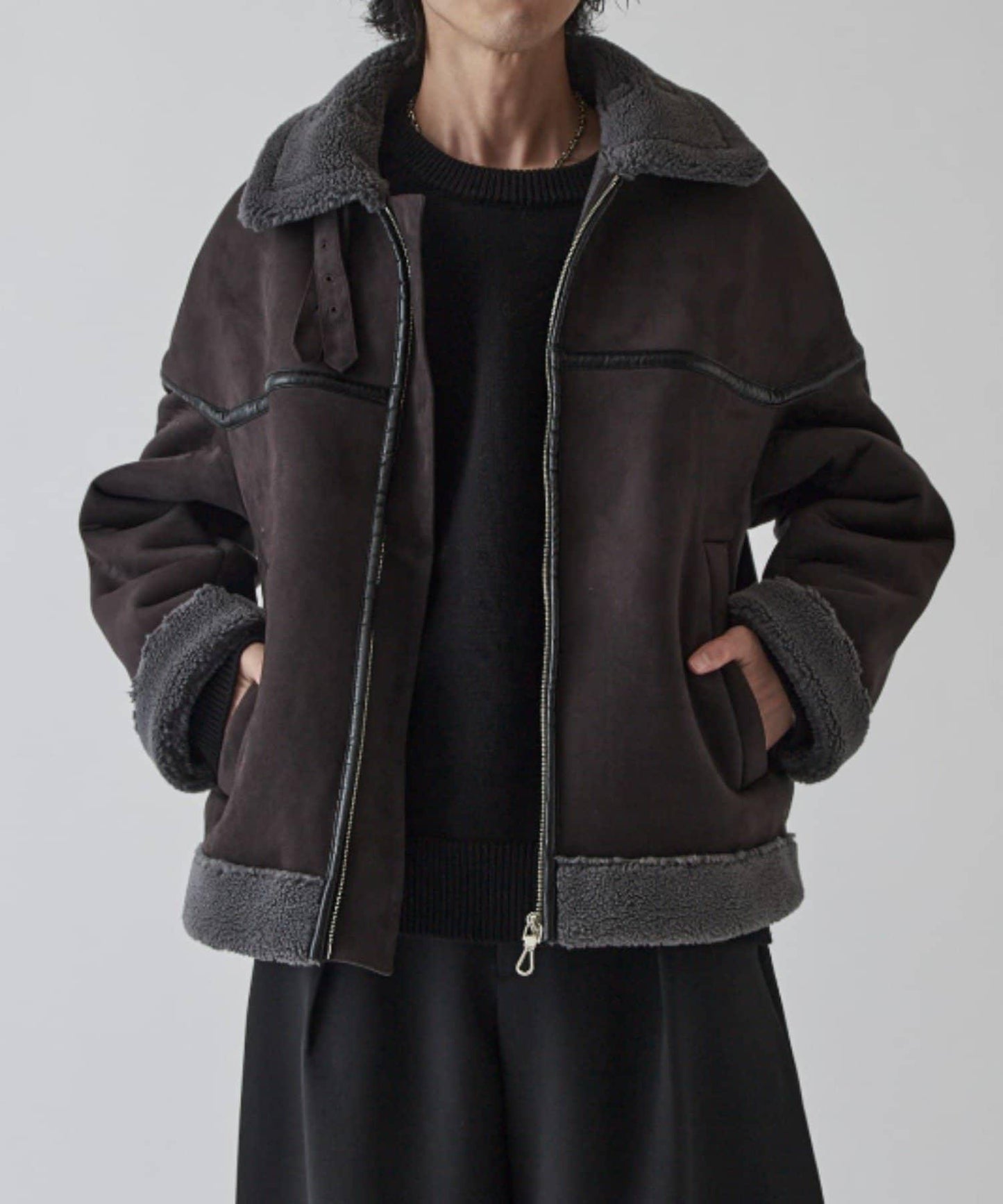 仿麂皮絨夾克