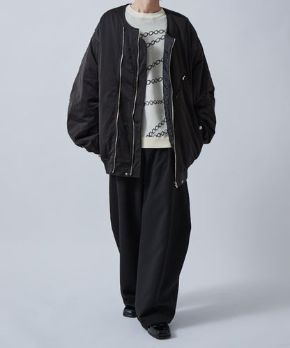 鏈條圖案提花套頭衫