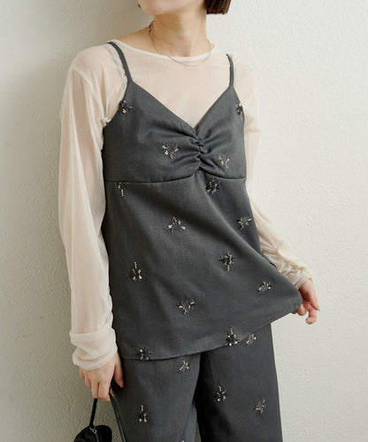 鑲鑽吊帶背心