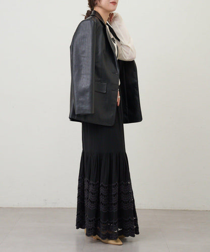 【26SS】波浪花邊蕾絲半身裙