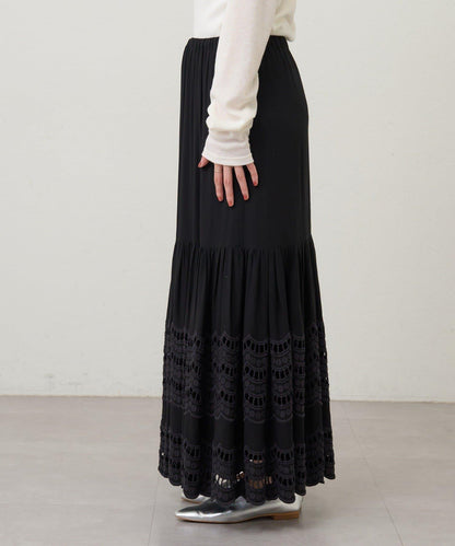 【26SS】波浪花邊蕾絲半身裙