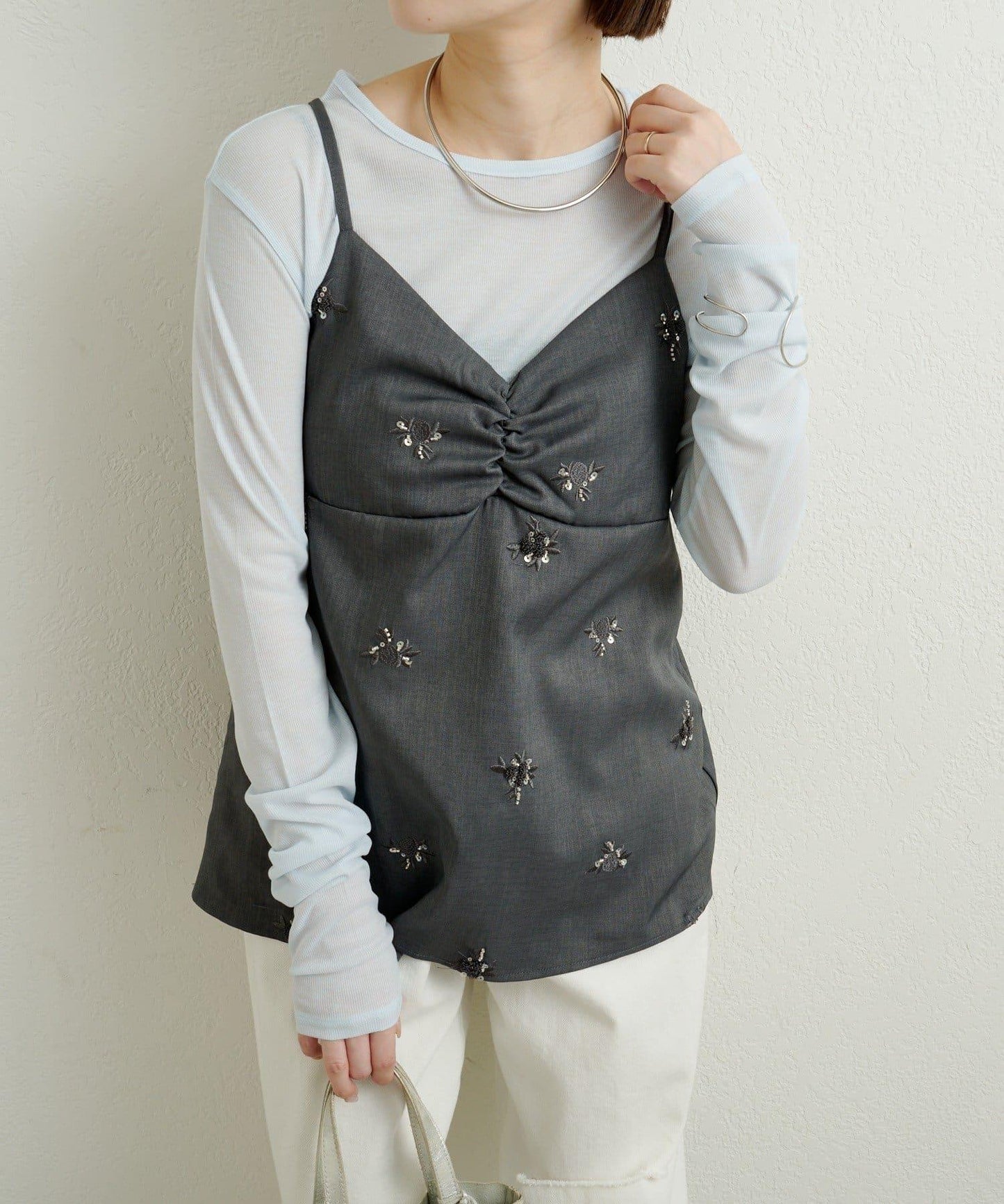鑲鑽吊帶背心