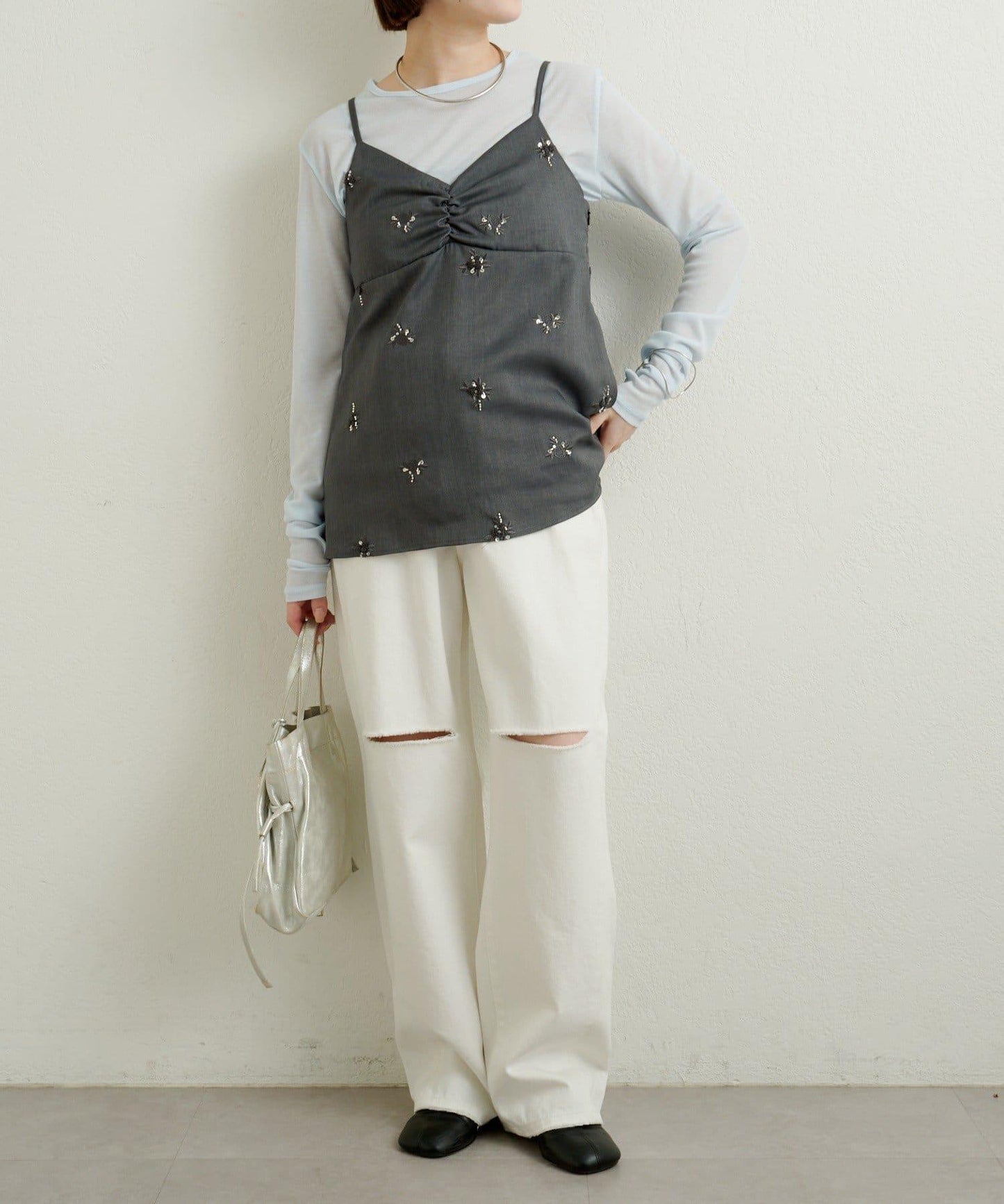 鑲鑽吊帶背心
