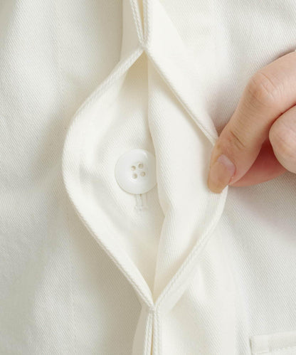 帶領口蕾絲裝飾軍旅風夾克