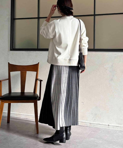 條紋針織半身裙