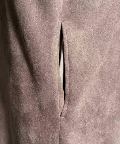 麂皮雙用連衣裙