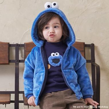 【SESAME STREET】毛絨連帽衛衣