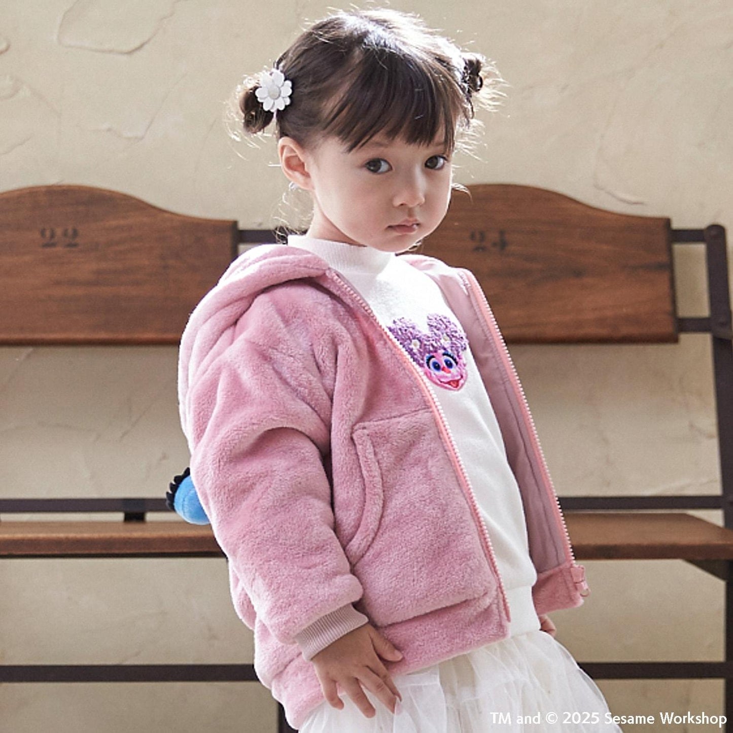【SESAME STREET】毛絨連帽衛衣