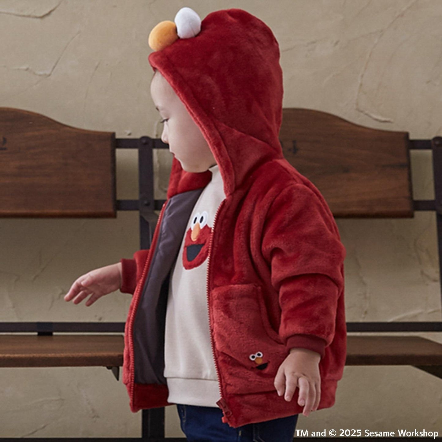 【SESAME STREET】毛絨連帽衛衣