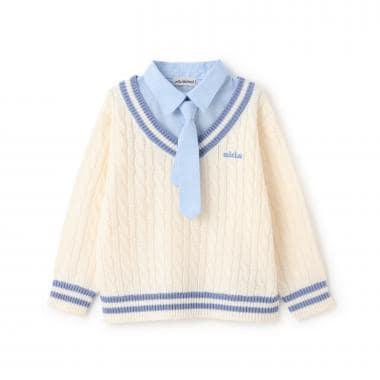 【可家庭水洗】層疊針織衫