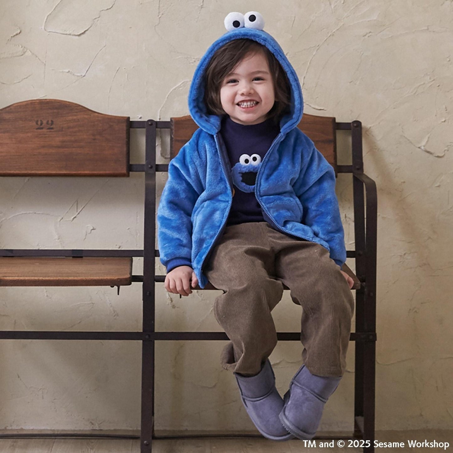 【SESAME STREET】毛絨連帽衛衣