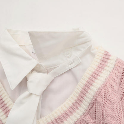 【可家庭水洗】層疊針織衫