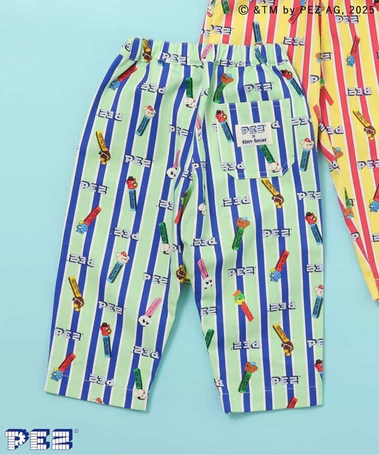 PEZ×tiny bear 全印花長褲 10分丈