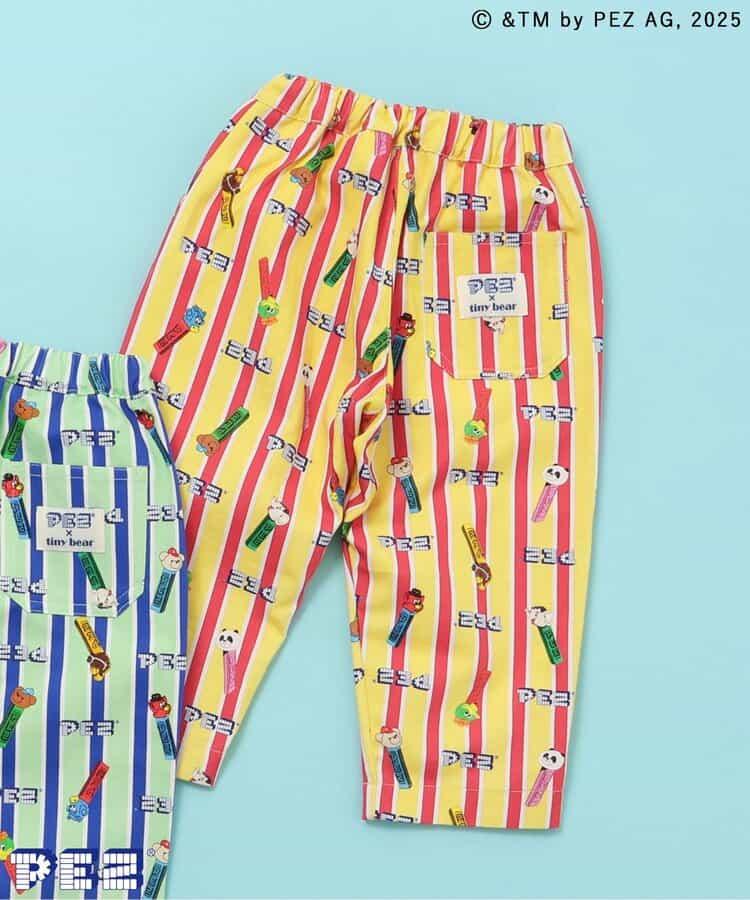 PEZ×tiny bear 全印花長褲 10分丈