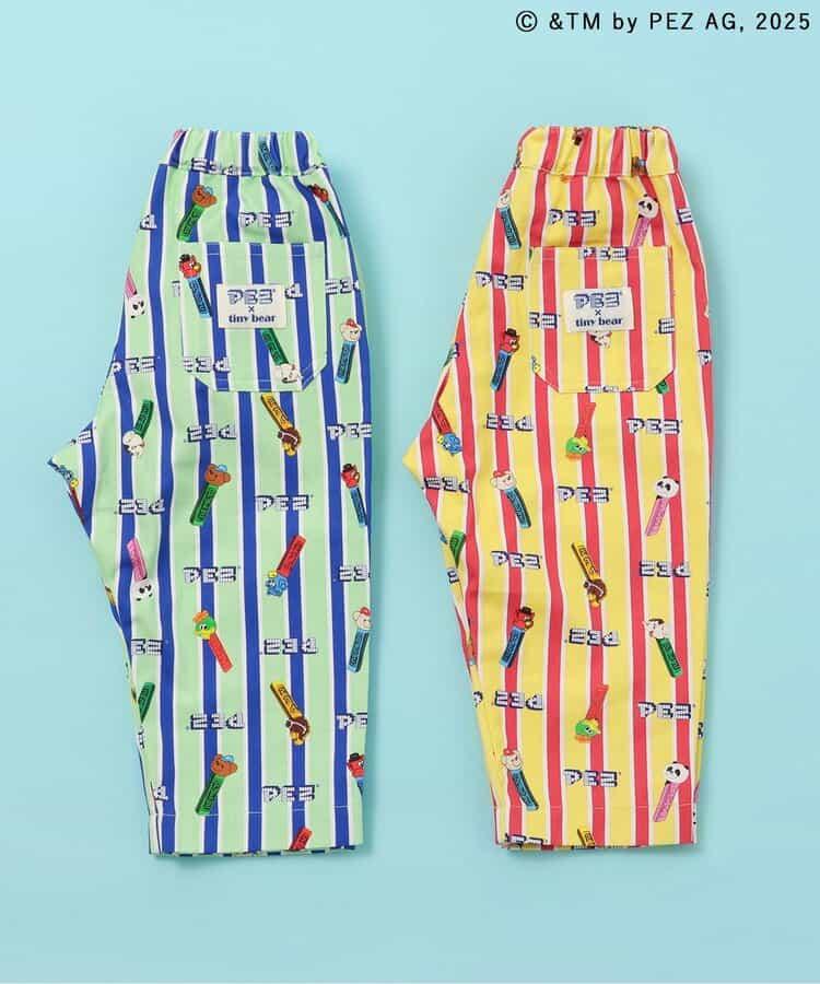 PEZ×tiny bear 全印花長褲 10分丈