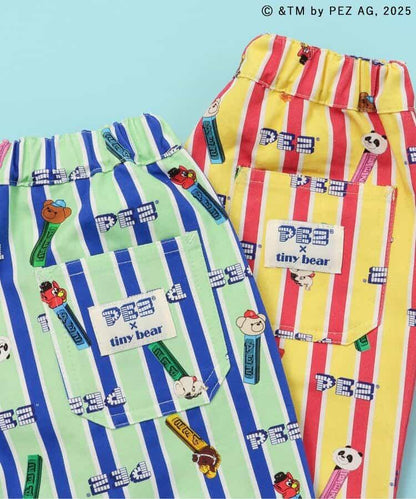 PEZ×tiny bear 全印花長褲 10分丈