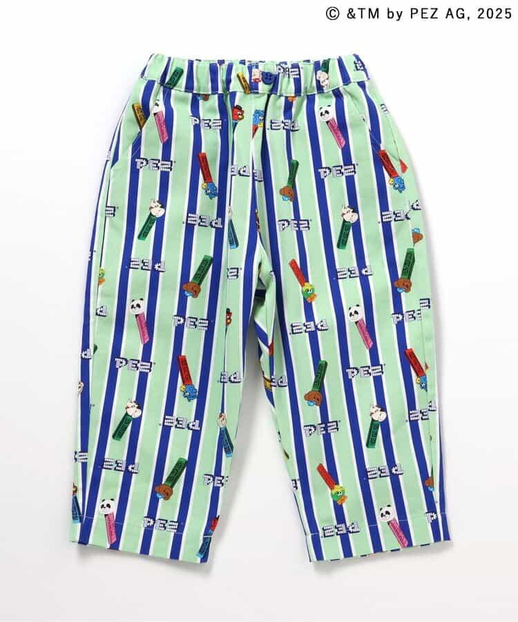 PEZ×tiny bear 全印花長褲 10分丈