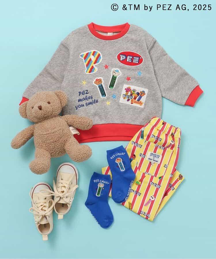 PEZ×tiny bear 貼布繡&刺繡衛衣