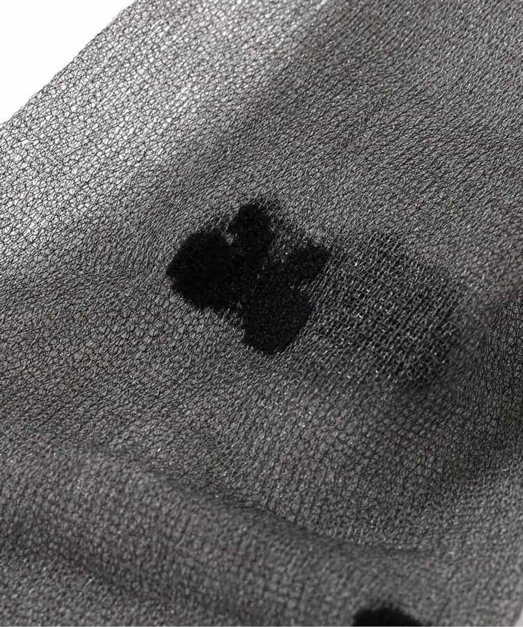 蝴蝶結愛心圖案透膚高筒襪