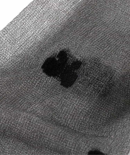 蝴蝶結愛心圖案透膚高筒襪