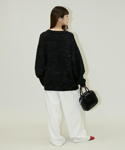 亮片針織開衫