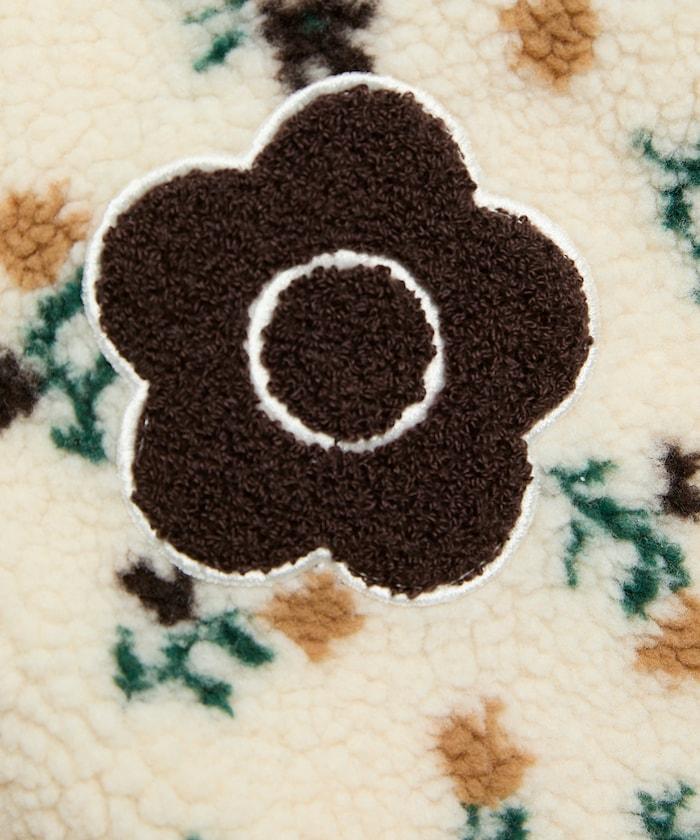 花卉圖案羊羔絨外套