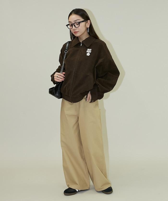 麂皮絨質感 單點刺繡 外套