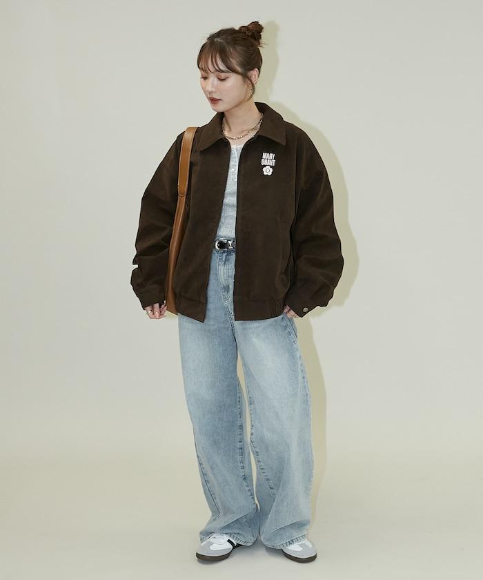 麂皮絨質感 單點刺繡 外套