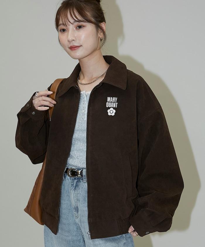 麂皮絨質感 單點刺繡 外套