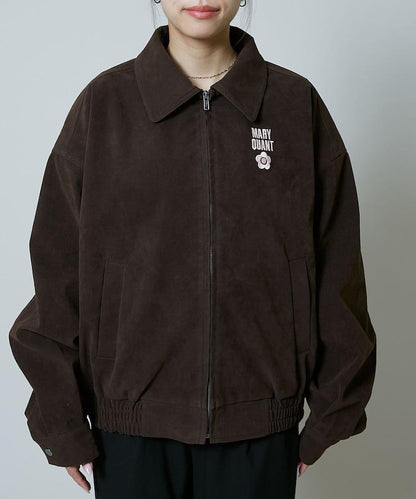 麂皮絨質感 單點刺繡 外套